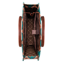 Load image into Gallery viewer, Wrangler Southwestern Pattern Dual Sided Print Canvas Wide Tote