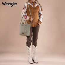 Load image into Gallery viewer, Wrangler Top Handle Tote/Crossbody Detachable Key Ring Card Holder