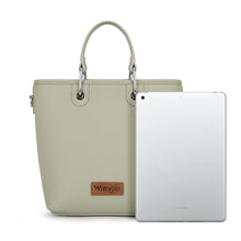 Load image into Gallery viewer, Wrangler Top Handle Tote/Crossbody Detachable Key Ring Card Holder