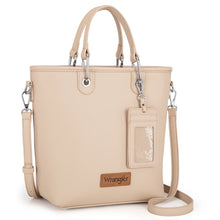 Load image into Gallery viewer, Wrangler Top Handle Tote/Crossbody Detachable Key Ring Card Holder