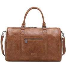 Load image into Gallery viewer, Trinity Ranch Vintage Floral Tooled Weekender Bag