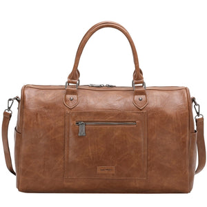 Trinity Ranch Vintage Floral Tooled Weekender Bag