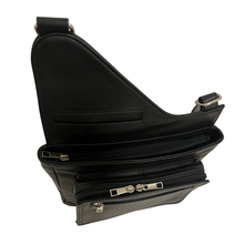 Load image into Gallery viewer, GHAZAL BLACK - RFID Leather Organizer Crossbody Bag