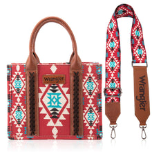 Load image into Gallery viewer, Wrangler Southwestern Print Small Canvas Tote
