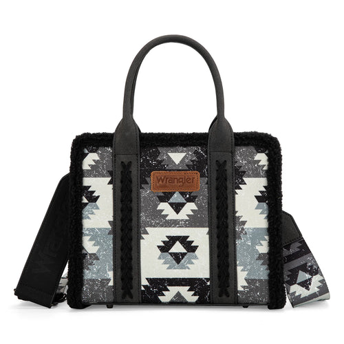 Wrangler Sherpa Southwestern Print Small Canvas