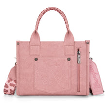 Load image into Gallery viewer, Wrangler Leopard Print Concealed Carry Tote/Crossbody - Pink