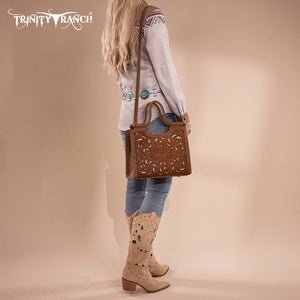 Trinity Ranch Floral Aztec Tooled