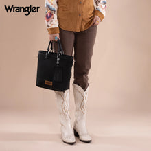 Load image into Gallery viewer, Wrangler Top Handle Tote/Crossbody Detachable Key Ring Card Holder