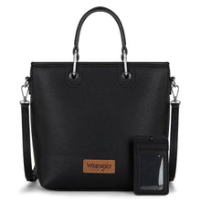 Load image into Gallery viewer, Wrangler Top Handle Tote/Crossbody Detachable Key Ring Card Holder