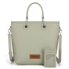 Load image into Gallery viewer, Wrangler Top Handle Tote/Crossbody Detachable Key Ring Card Holder
