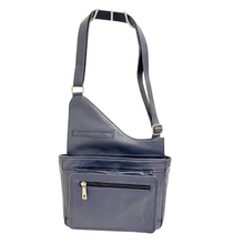 Load image into Gallery viewer, GHAZAL NAVY - RFID Leather Organizer Crossbody Bag