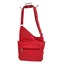 Load image into Gallery viewer, GHAZAL RED - RFID Leather Organizer Crossbody Bag
