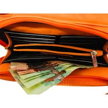 Load image into Gallery viewer, GHAZAL BLACK - RFID Leather Organizer Crossbody Bag