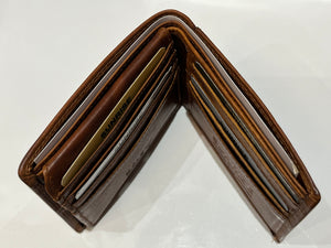 3D Embossed Eagle Head RFID Leather Wallet
