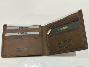 3D Embossed Cougar Head RFID Leather Wallet
