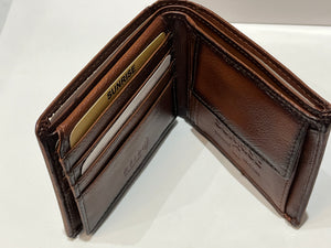 3D Embossed Maple Leaf Canada RFID Leather Wallet