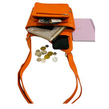 Load image into Gallery viewer, GHAZAL- RFID Leather Crossbody Bag