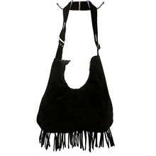 Load image into Gallery viewer, Suede Fringe w/Circle Shape Beads