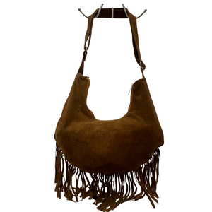 Suede Fringe w/Silver Stud