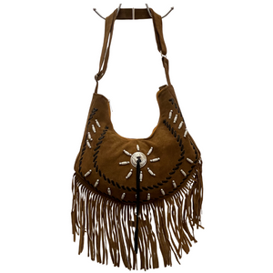 Suede Fringe w/Silver Stud