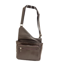Load image into Gallery viewer, GHAZAL- RFID Leather Crossbody Bag