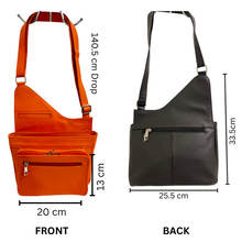 Load image into Gallery viewer, GHAZAL- RFID Leather Crossbody Bag