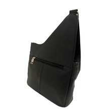 Load image into Gallery viewer, GHAZAL BLACK - RFID Leather Organizer Crossbody Bag