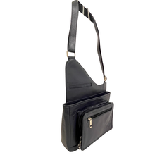 Load image into Gallery viewer, GHAZAL NAVY - RFID Leather Organizer Crossbody Bag