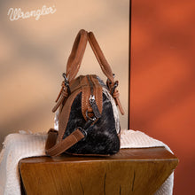Load image into Gallery viewer, Wrangler Genuine Hair-On Cowhide Barrel Bag