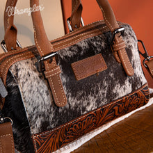 Load image into Gallery viewer, Wrangler Genuine Hair-On Cowhide Barrel Bag