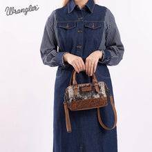Load image into Gallery viewer, Wrangler Genuine Hair-On Cowhide Barrel Bag