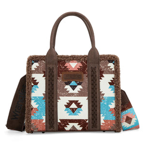 Wrangler Sherpa Southwestern Print Small Canvas