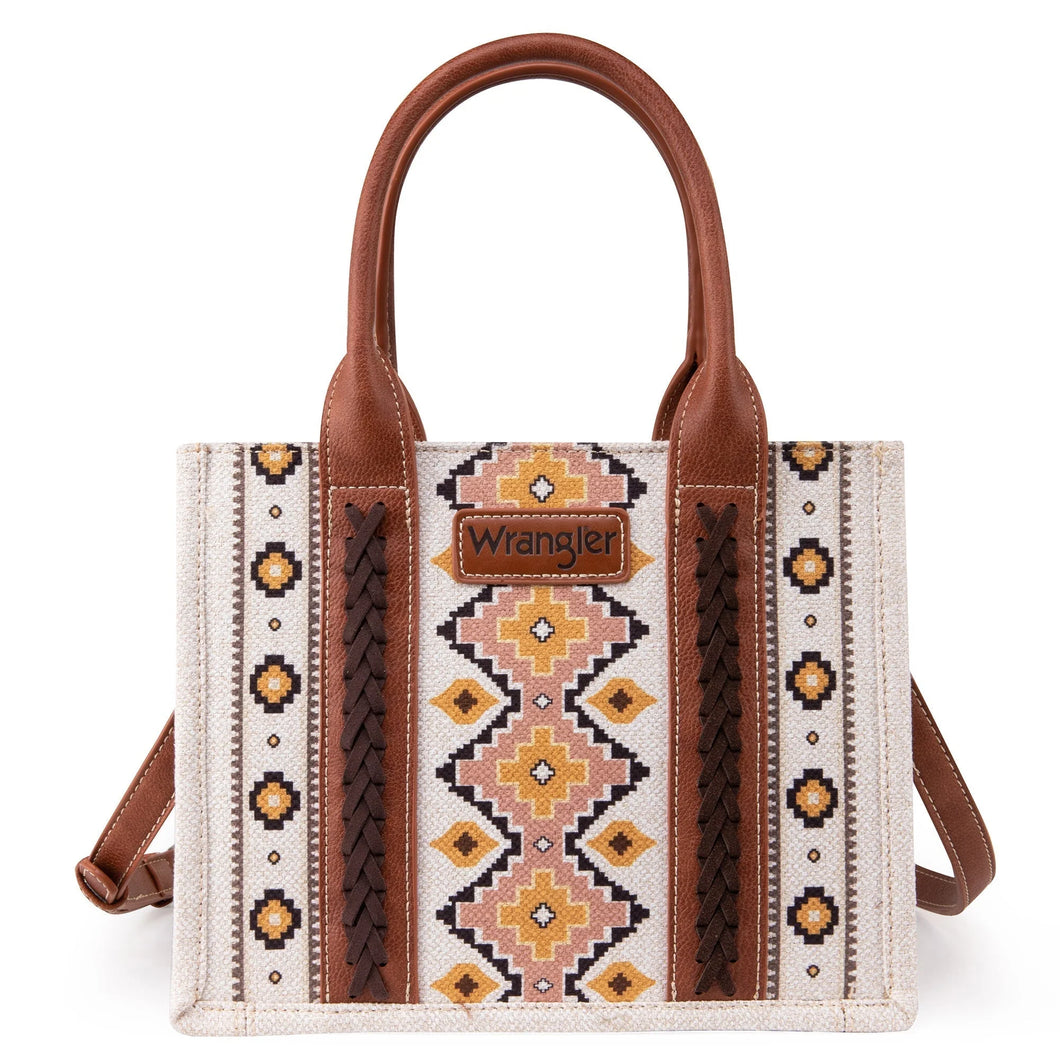 Wrangler Southwestern Print Small Canvas Tote