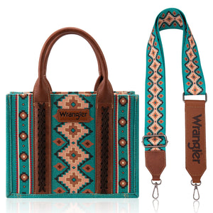 Wrangler Southwestern Print Small Canvas Tote