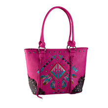Load image into Gallery viewer, Embroidered Arrow Feather Concealed Carry Tote