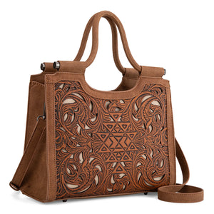 Trinity Ranch Floral Aztec Tooled